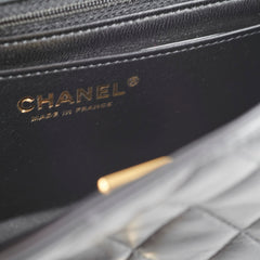 Chanel Mini Rectangle Lambskin Black Microchip