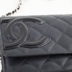 Chanel CC Cambon Wallet on Chain WOC Black