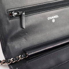 Chanel CC Cambon Wallet on Chain WOC Black