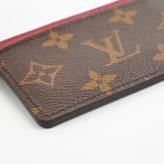 Louis Vuitton Fuschia Monogram Flat Card Holder