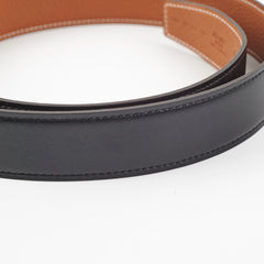 Hermes H Buckle & Reversible Leather Strap 32mm / 100cm Noir Gold