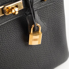 Hermes Birkin 25 Togo Noir D Stamp 2019