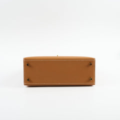 Hermes Kelly 25 Gold Epsom Z Stamp 2021