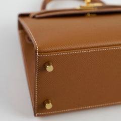 Hermes Kelly 25 Gold Epsom Z Stamp 2021