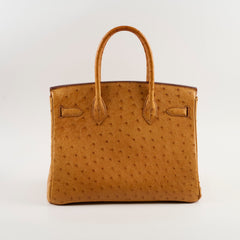 Hermes Birkin 30 Ostrich - Y Circle Stamp