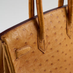 Hermes Birkin 30 Ostrich - Y Circle Stamp