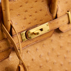 Hermes Birkin 30 Ostrich - Y Circle Stamp