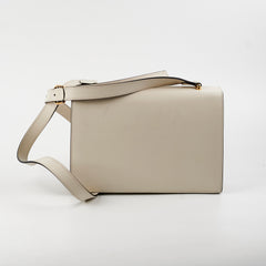 Gucci Lock Logo Cream Crossbody Bag