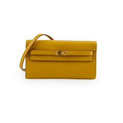 Hermes Kelly To Go Yellow Epsom  - Stamp Z