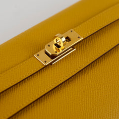 Hermes Kelly To Go Yellow Epsom  - Stamp Z