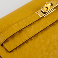 Hermes Kelly To Go Yellow Epsom  - Stamp Z