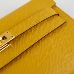 Hermes Kelly To Go Yellow Epsom  - Stamp Z