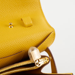 Hermes Kelly To Go Yellow Epsom  - Stamp Z