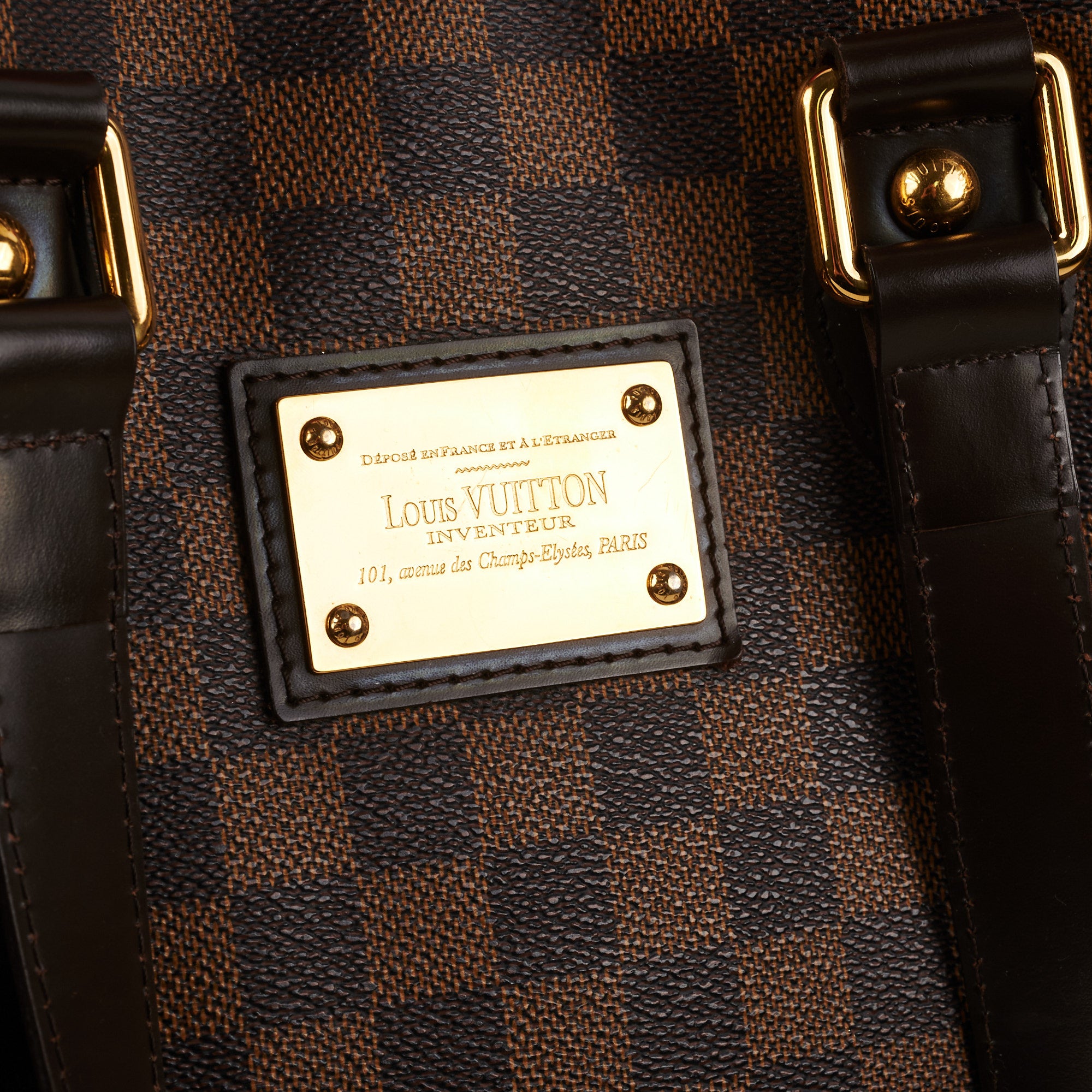 Brown Louis Vuitton Damier Ebene Hampstead PM Handbag – Designer