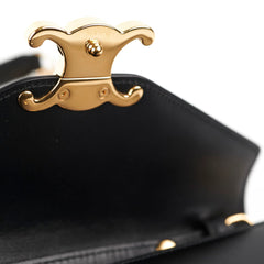 Celine Triomphe Black Wallet On Chain WOC