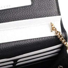 Gucci Black Wallet On Chain WOC