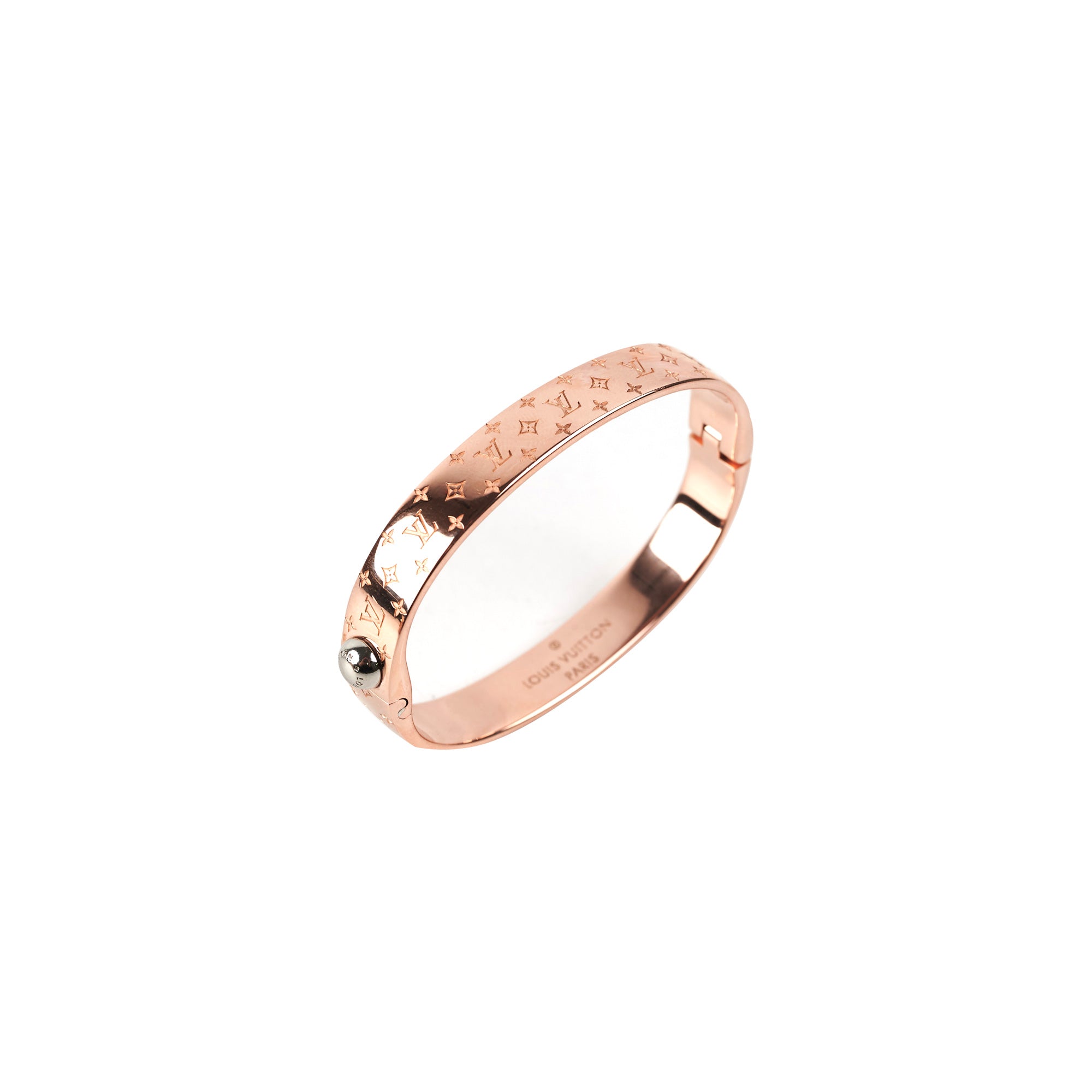 Louis Vuitton Nanogram Cuff in Pink Gold, Women's Fashion, Jewelry &  Organisers, Precious Stones on Carousell