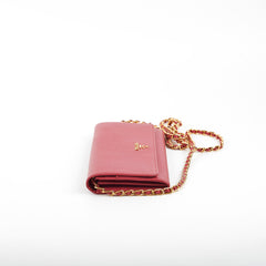 Prada Pink Long Wallet On Chain WOC