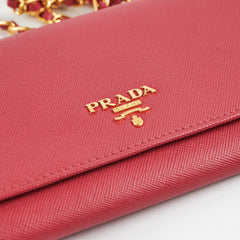 Prada Pink Long Wallet On Chain WOC