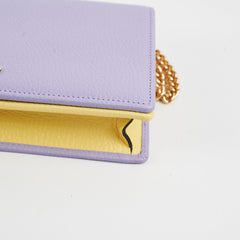 Gucci Marmont GG Wallet on Chain WOC Lilac/Yellow