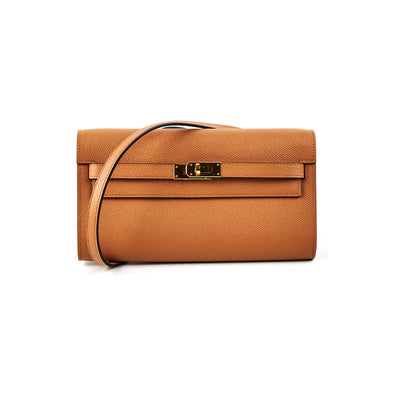 Hermes Kelly To Go Epsom Chai/Mauve Sylvestre - THE PURSE AFFAIR