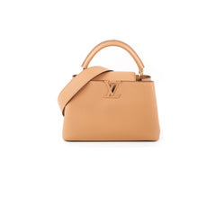LOUIS VUITTON Capucines MM Black Bag Shoulder Luxury Handbag in