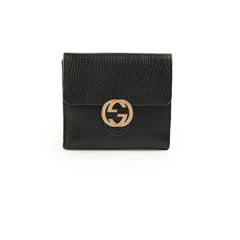 Gucci GG Logo Black Fold Wallet