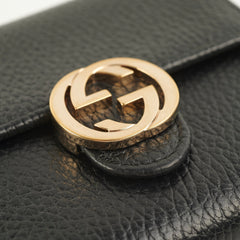 Gucci GG Logo Black Fold Wallet