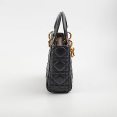 Christian Dior Mini Lady Dior Lambskin Black