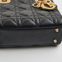 Christian Dior Mini Lady Dior Lambskin Black