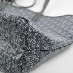 Goyard Saint Louis PM Grey Tote + hat clip