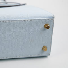 Hermes Kelly 25 Blue Brume GHW Epsom - Y Stamp