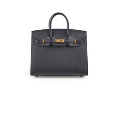 Hermes Birkin 25 Sellier Epsom Noir - U Stamp