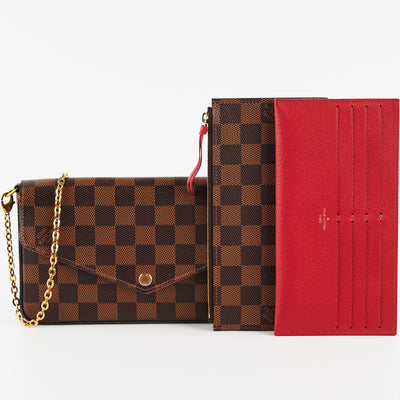 Louis Vuitton Pochette Felicie Damier Ebene - THE PURSE AFFAIR