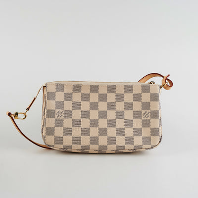 Can't believe I finally snagged Damier Azur piece this from the LV website…  made in France too! So lucky to have my duo of MIF Pochette Accessories ❤️  : r/Louisvuitton