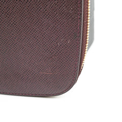 Louis Vuitton Leather Passport Holder Dark Brown