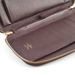 Louis Vuitton Leather Passport Holder Dark Brown