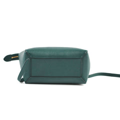 Celine Micro Belt Dark Green Shoulder Bag