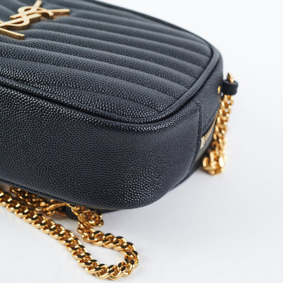 Saint Laurent Lou Mini Camera Bag Black - THE PURSE AFFAIR