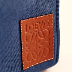 Loewe Canvas Cushion Large Tote Blue/Tan