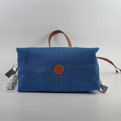 Loewe Canvas Cushion Large Tote Blue/Tan