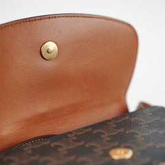 Celine Clutch On Strap Tan