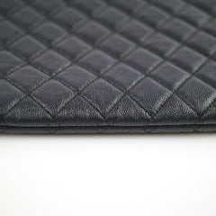 Chanel Boy Caviar Large O-Case Black