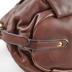 Prada Leather Brown Soft Tote Bag