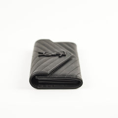 Saint Laurent Cassandre Matelasse Black Wallet