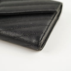 Saint Laurent Cassandre Matelasse Black Wallet