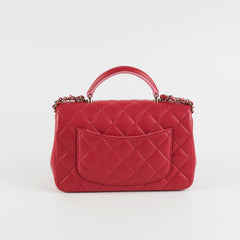 Chanel Mini Rectangular Top Handle Rose (Microchipped)