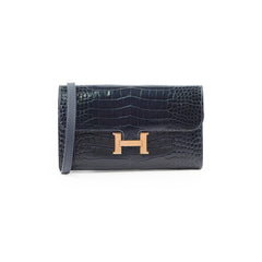 Hermes Constance To Go Alligator Blue - X Stamp 2016