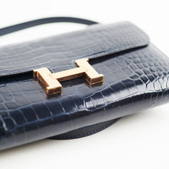 Hermes Constance To Go Alligator Blue - X Stamp 2016