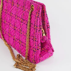 Chanel Seasonal Pink Tweed Shoulder Bag